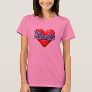 Camiseta Eu amo Milwaukee Wisconsin