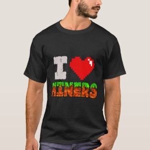 Camiseta Eu Amo Mineiros Coração Engraçado Vídeo Gamer Meme
