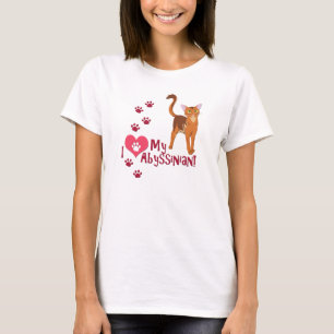 Camiseta Eu Amo Minha Abissínia!