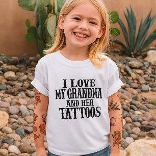 Camiseta Eu Amo Minha Avó E Suas Tatuagens