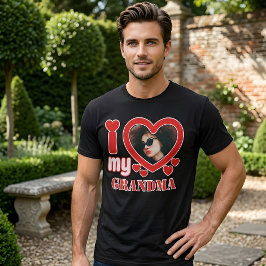 Camiseta Eu Amo Minha Avó Personalizado