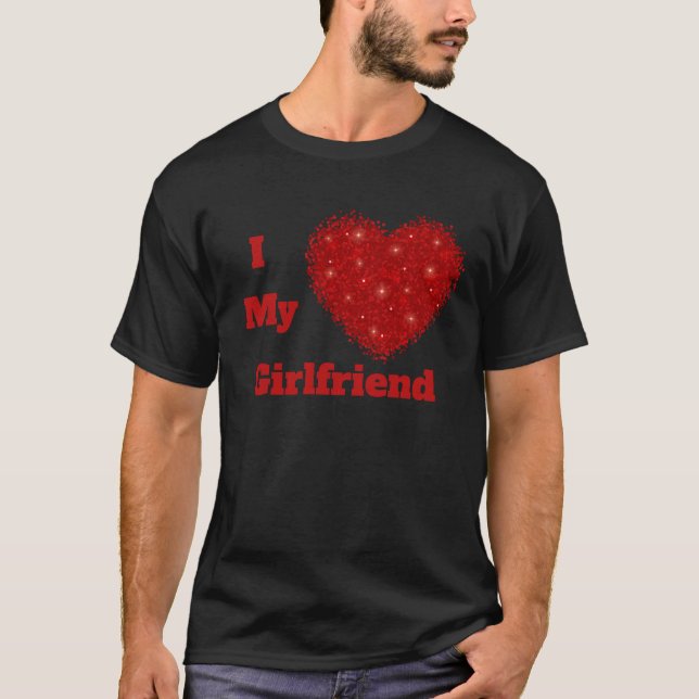 Camiseta Eu Amo Minha Bae Namorada Personalizada (Frente)