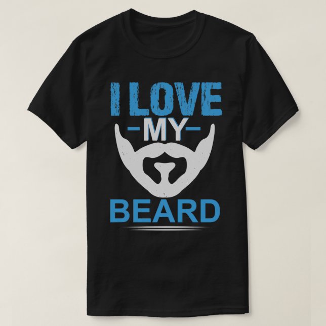 Camiseta Eu amo minha barba (Frente do Design)