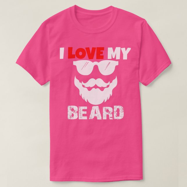 Camiseta Eu Amo Minha Barba 6 (Frente do Design)