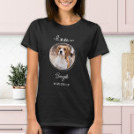 Camiseta Eu Amo Minha Beagle Personalizada Foto De Cachorro<br><div class="desc">Leve seu melhor amigo com você em todos os lugares que você vai com esta camisa personalizada de amante de cachorros com fotos de beagle pet! Deve ter para cada amante de cachorro, mãe de cachorro e pai de cachorro! Uma diversão que eu amo meu cachorro, esta frase de camisa...</div>