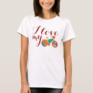 Camiseta 'eu amo minha BICICLETA'