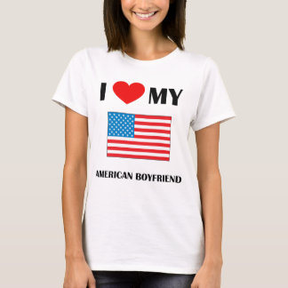 Camiseta Eu amo minha boneca americana das senhoras do