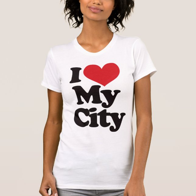 Camiseta Eu amo minha cidade (Frente)