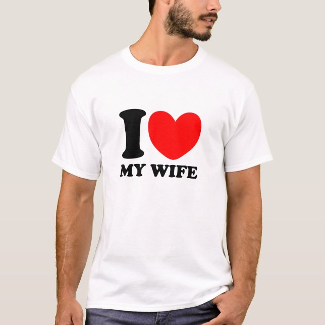 Camiseta Eu amo minha esposa (Frente)