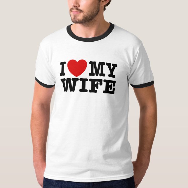 Camiseta Eu Amo Minha Esposa (Frente)
