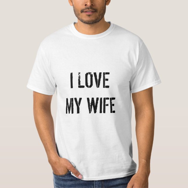 CAMISETA EU AMO MINHA ESPOSA (Frente)