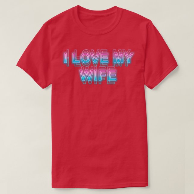 Camiseta Eu amo minha esposa (Frente do Design)