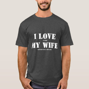 Camiseta Eu Amo Minha Esposa, Avião RC