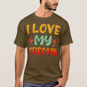 Camiseta Eu amo minha esposa bombeiro