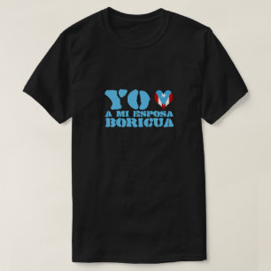 Camiseta Eu Amo Minha Esposa Boricua