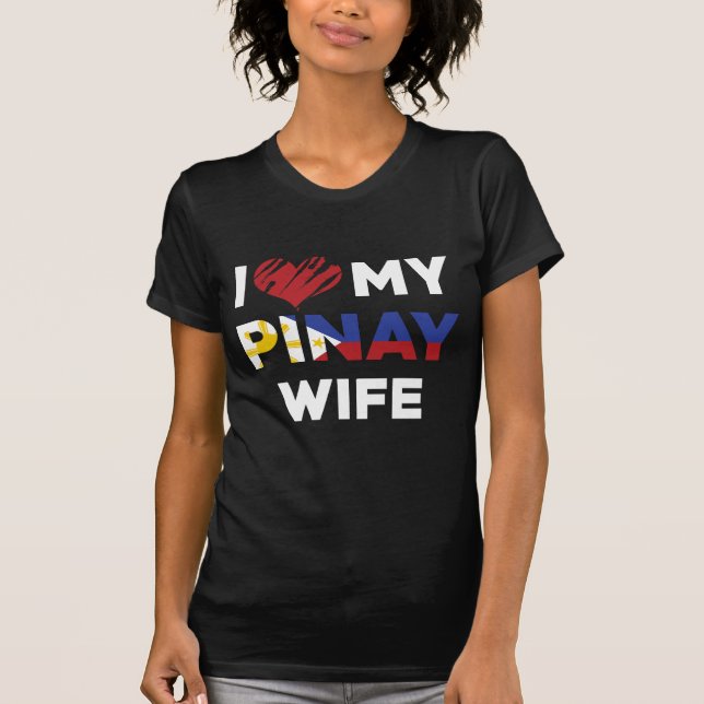 Camiseta Eu amo minha esposa de Pinay (Frente)