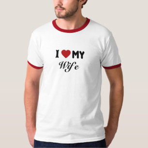 Camiseta Eu Amo Minha Esposa De T-Shirt