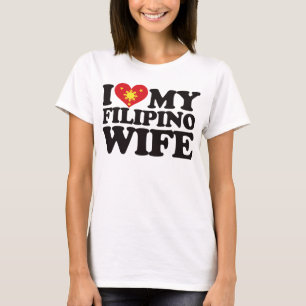 Camiseta Eu amo minha esposa filipina