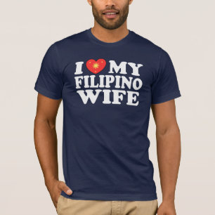 Camiseta Eu Amo Minha Esposa Filipina