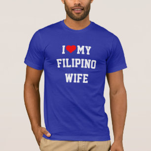 Camiseta Eu Amo Minha Esposa Filipina