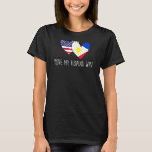 Camiseta Eu amo minha esposa filipina orgulho filipino Fili