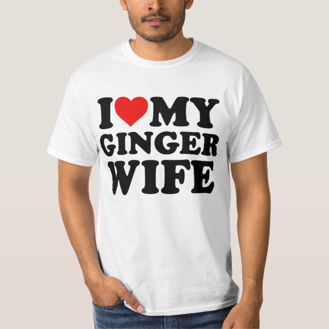 Camiseta Eu Amo Minha Esposa Ginger (Frente)