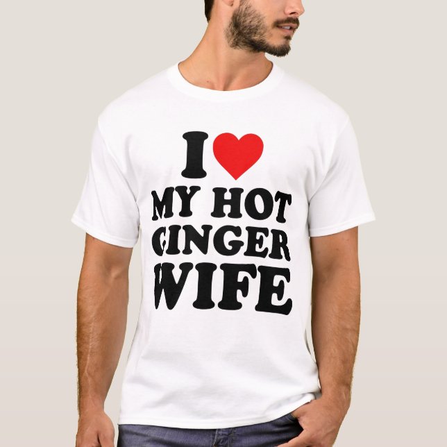 Camiseta Eu Amo Minha Esposa Ginger (Frente)
