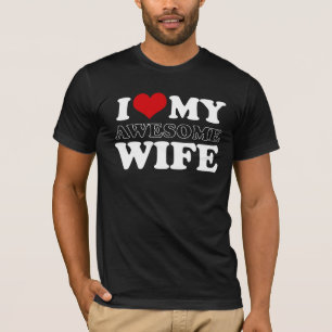 Camiseta eu amo minha esposa impressionante