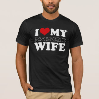 Camiseta eu amo minha esposa impressionante