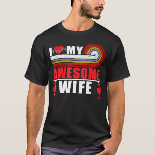 Camiseta Eu Amo Minha Esposa Incrível Teto Romântico Para E