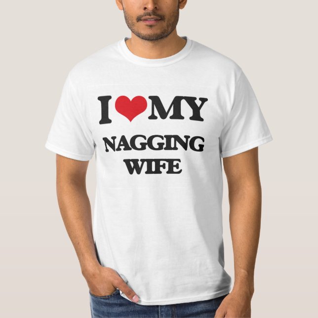 Camiseta Eu amo minha esposa irritante (Frente)