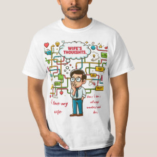 Camiseta Eu amo minha esposa, mas nem sempre entendo
