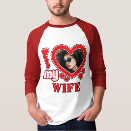 Camiseta Eu Amo Minha Esposa Personalizada