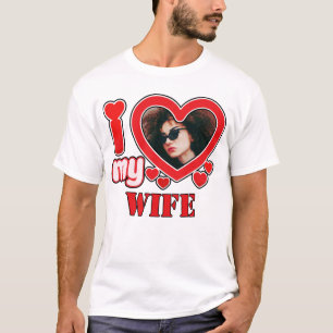 Camiseta Eu Amo Minha Esposa Personalizada