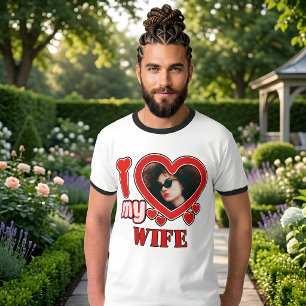 Camiseta Eu Amo Minha Esposa Personalizado
