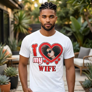 Camiseta Eu Amo Minha Esposa Personalizado