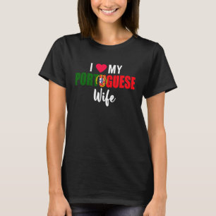 Camiseta Eu Amo Minha Esposa Portuguesa Dia dos Namorados