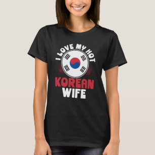 Camiseta Eu Amo Minha Esposa Quente Coreana
