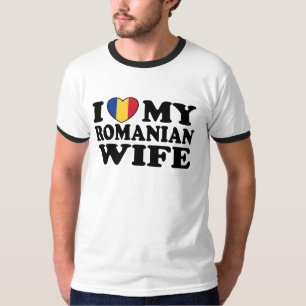 Camiseta Eu amo minha esposa romena