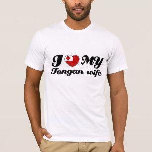 Camiseta Eu amo minha esposa tonganesa