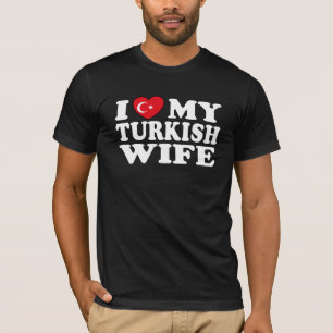 Camiseta Eu amo minha esposa turca