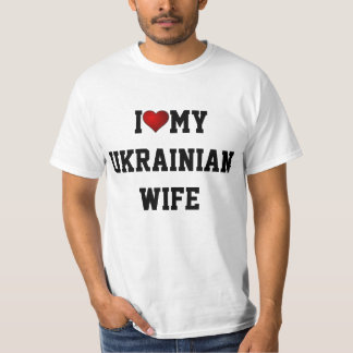 Camiseta Eu Amo Minha Esposa Ucraniana