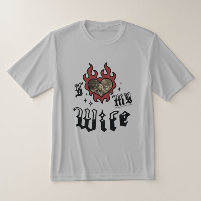 Camiseta Eu Amo Minha Esposa - Vermelho - DingusDesign  (Postura )
