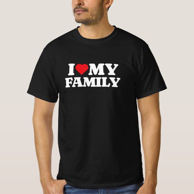 Camiseta Eu Amo Minha Família (Frente)