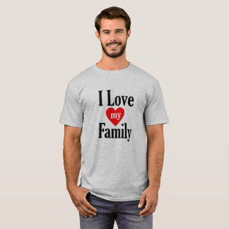 Camiseta Eu Amo Minha Família