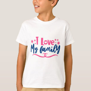 Camiseta Eu amo minha família