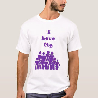 Camiseta Eu Amo Minha Família