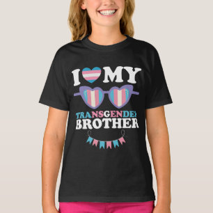 Camiseta Eu Amo Minha Família de Irmão Transgênero Trans LG