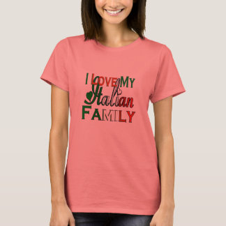 Camiseta Eu Amo Minha Família Italiana
