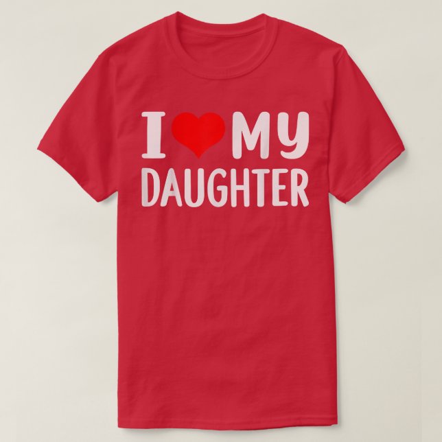 Camiseta Eu amo minha filha (Frente do Design)